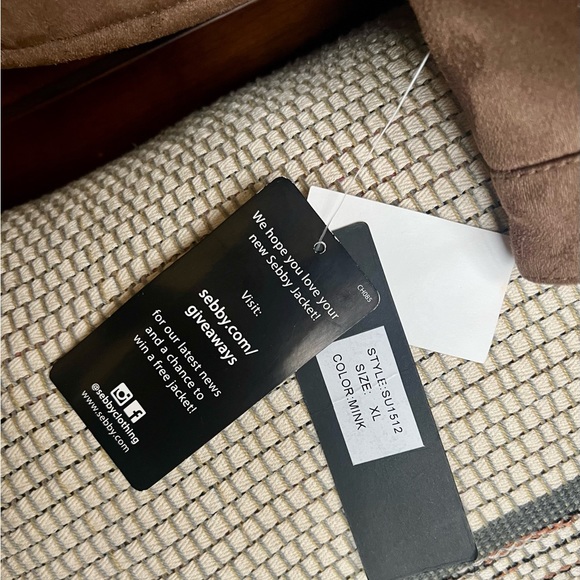 Sebby faux suede moto jacket - Picture 5 of 9